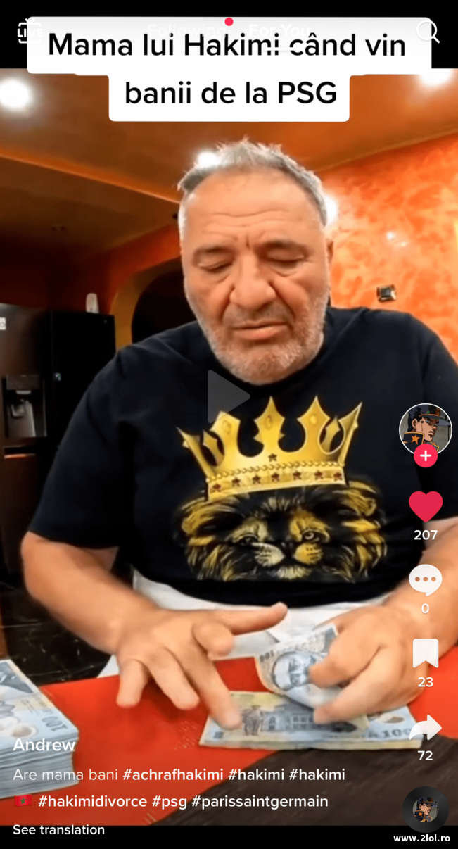 Mama lui Hakimi cand vin banii de la PSG | poze haioase