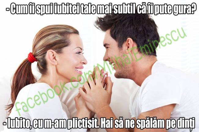 Când ei îi miroase gura | poze haioase