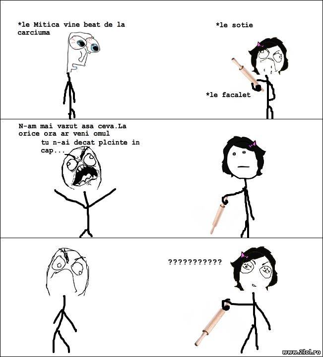 Cum îl aşteaptă şoţia pe Mitică | poze haioase