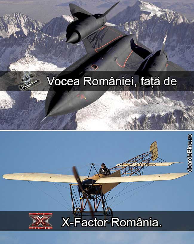 Vocea României, în comparație cu X-Factor | poze haioase