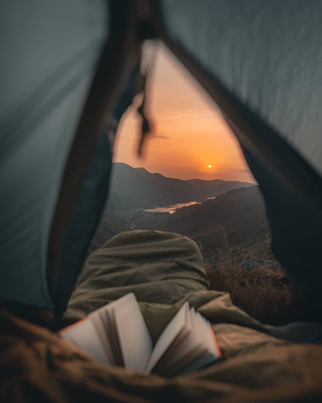 Apus de soare in cort | poze haioase