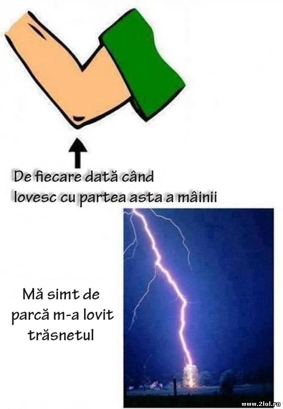 Când loveşti ceva cu cotul | poze haioase