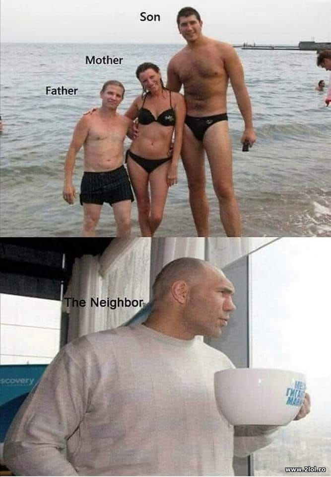 Father, mother, son and the neighbour | poze haioase