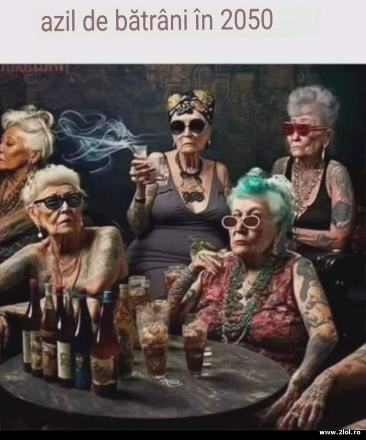 Azil de batrani in 2050 | poze haioase