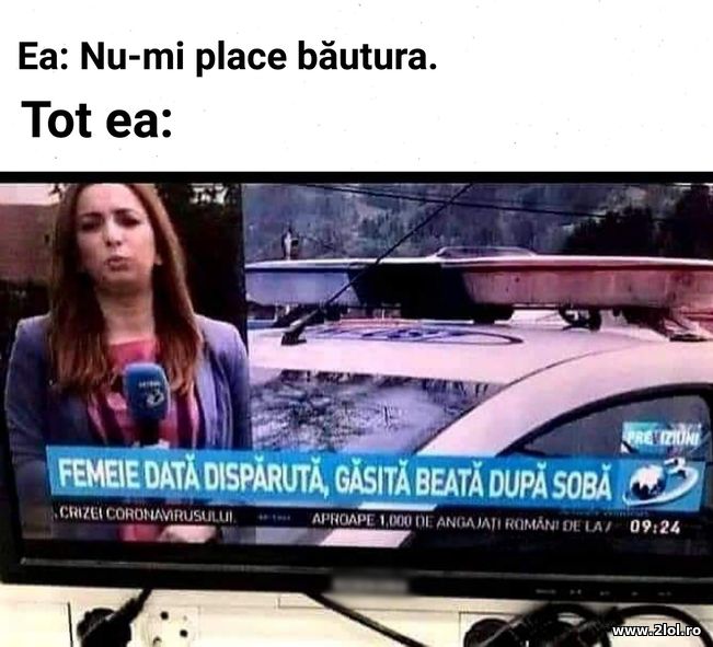 Cica nu-i place bautura | poze haioase