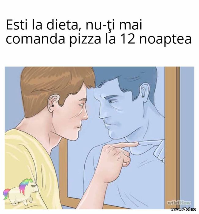 Esti la dieta si nu-ti mai comanzi pizza la 12 | poze haioase