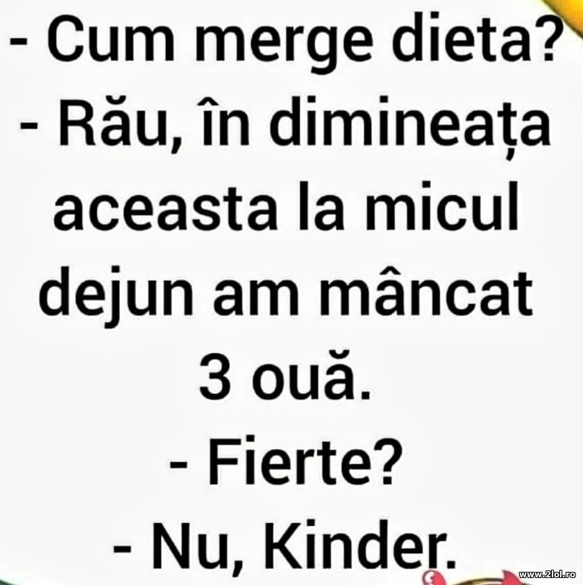 Cum merge dieta? Rau, am mancat 3 oua | poze haioase