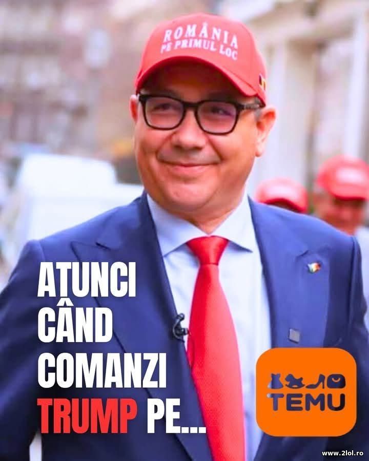 Cand comanzi Trump pe Temu | poze haioase