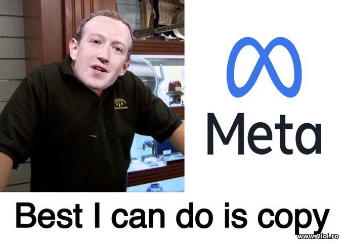 Meta: Best I can do is copy | poze haioase