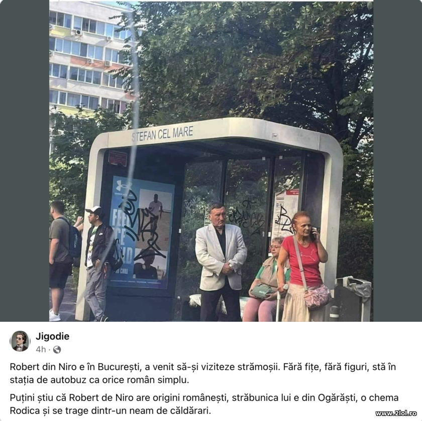 Robert De Niro e în Bucuresti | poze haioase