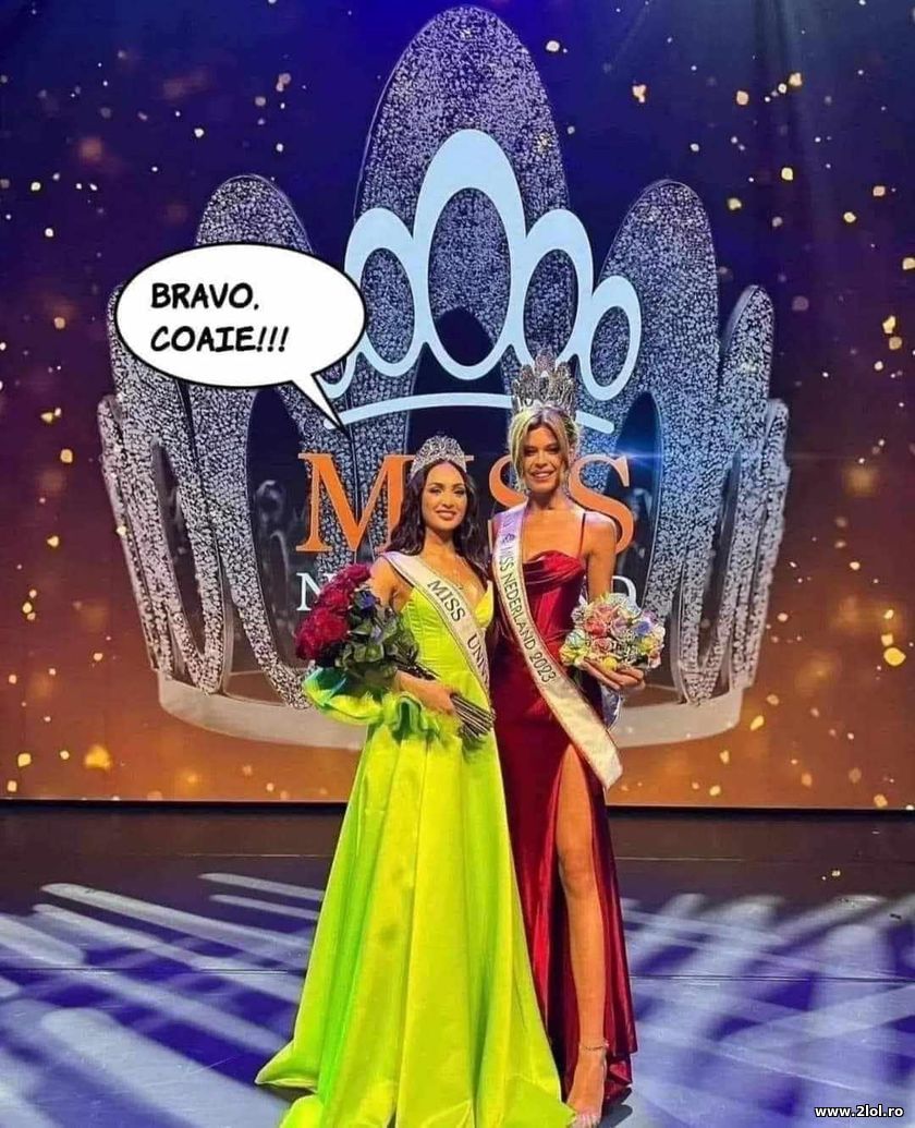 Bravo coaie - Miss Olanda | poze haioase