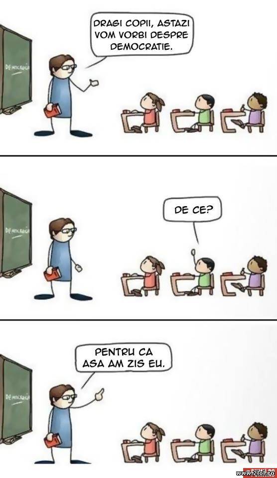 Lectie despre democratie | poze haioase