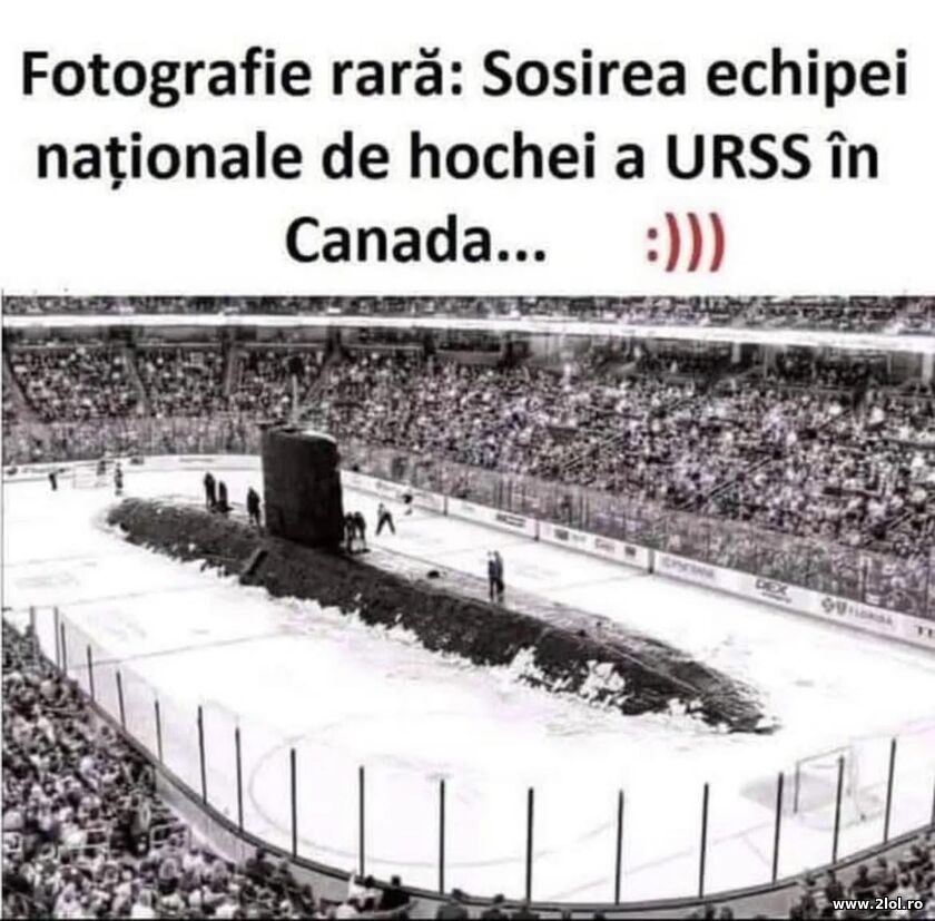 Nationala de hochei a Rusiei in Canada | poze haioase