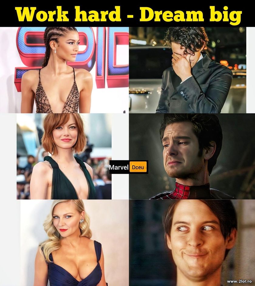 Work hard - Dream big | poze haioase