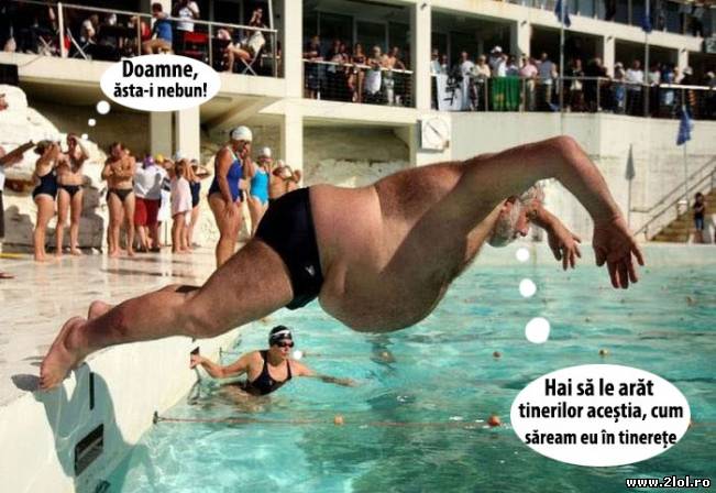 Dacă așa sărea în tinerețe, cum de mai trăiește? | poze haioase