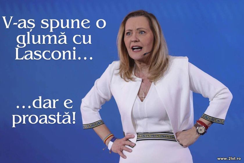 V-as spune o gluma cu Elena Lasconi | poze haioase
