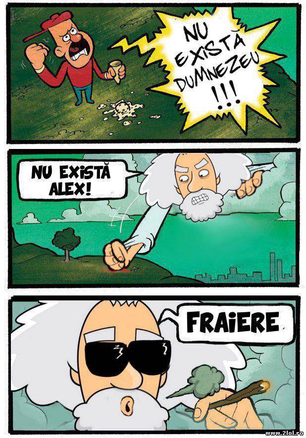 Dumnezeu, like a boss | poze haioase