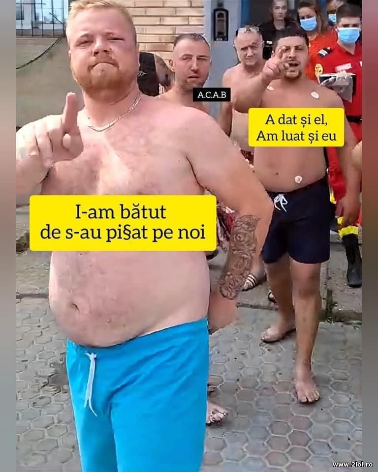 A dat si el. Am dat si eu. Bataie Costinesti | poze haioase