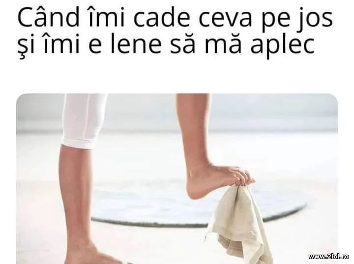 Cand imi cade ceva pe jos | poze haioase