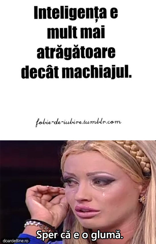 Inteligența contra machiajului | poze haioase