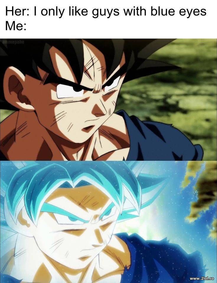 Her: I only like guys with blue eyes | poze haioase