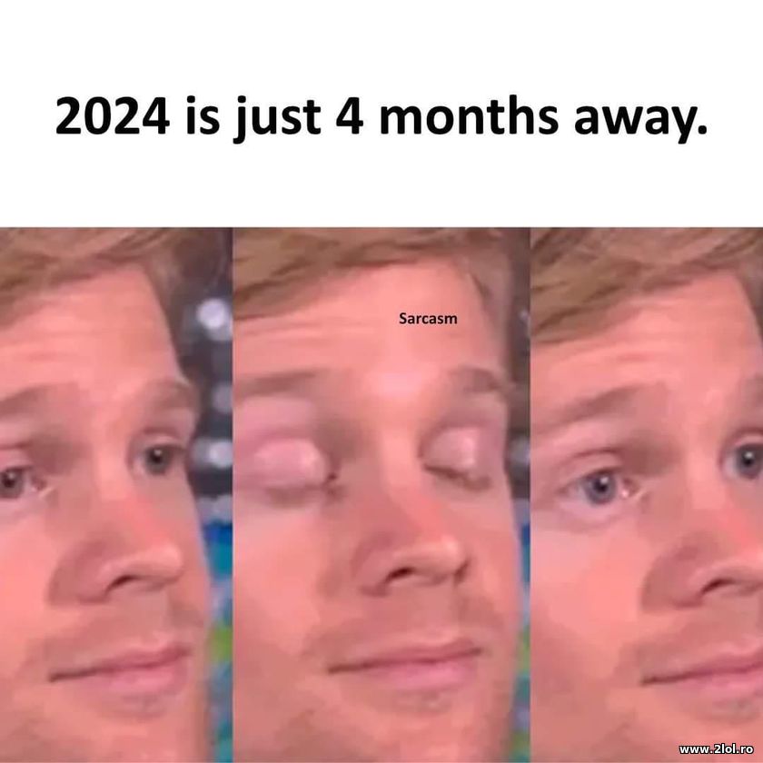 2024 is just 4 months away | poze haioase