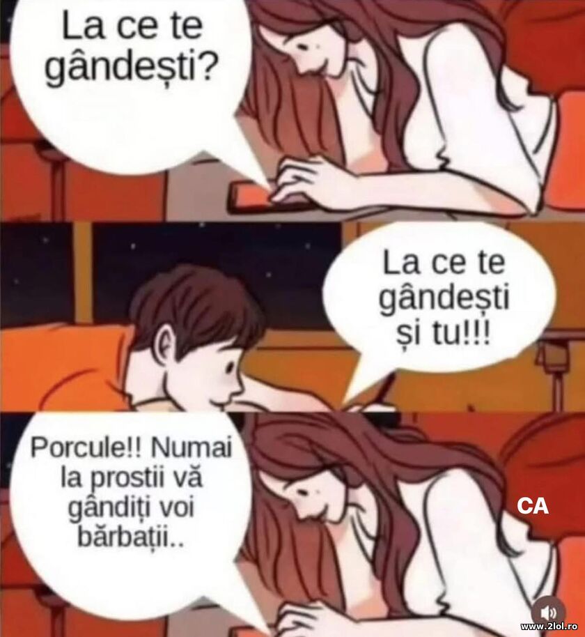 La ce te gandesti? | poze haioase