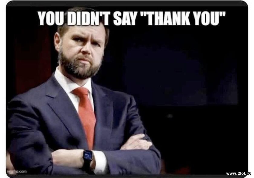 You didn't say thank you | poze haioase