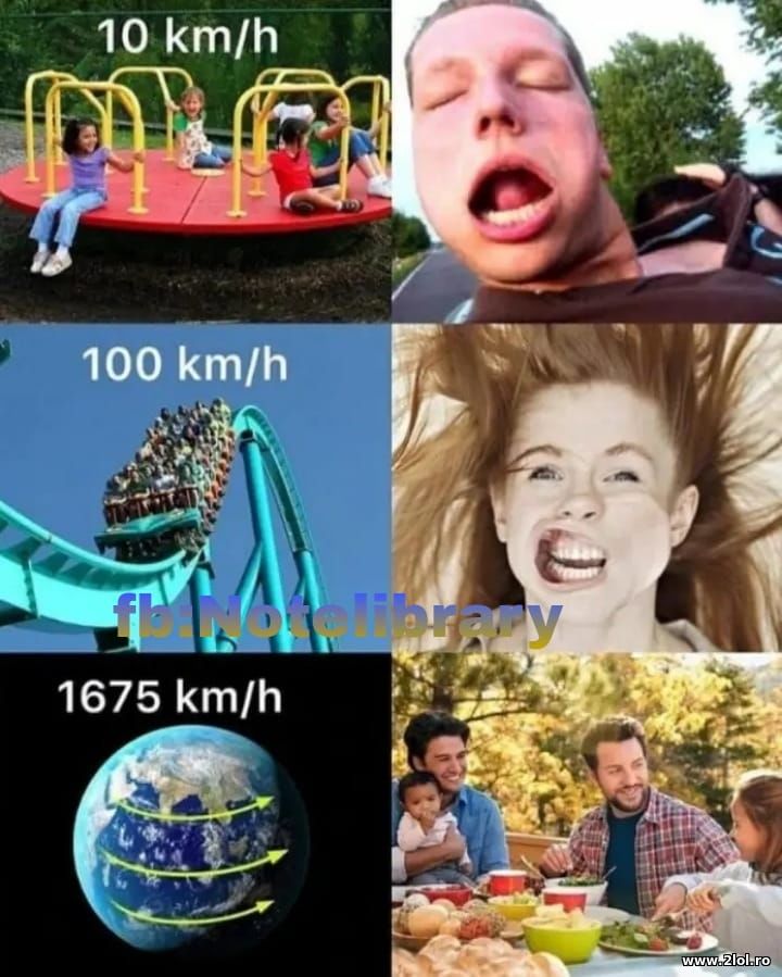 10km/h 100km/10 earth's rotation speed | poze haioase