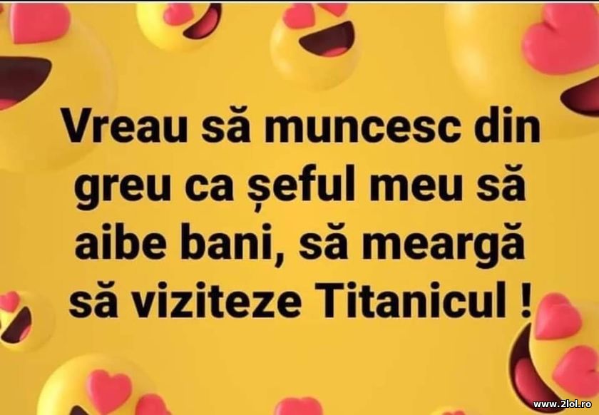 Vreau sa muncesc din greu ca seful sa viziteze Tit | poze haioase