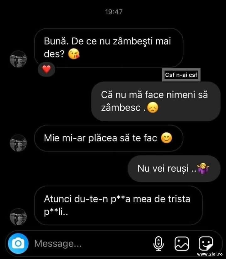 De ce nu zambesti mai des? | poze haioase