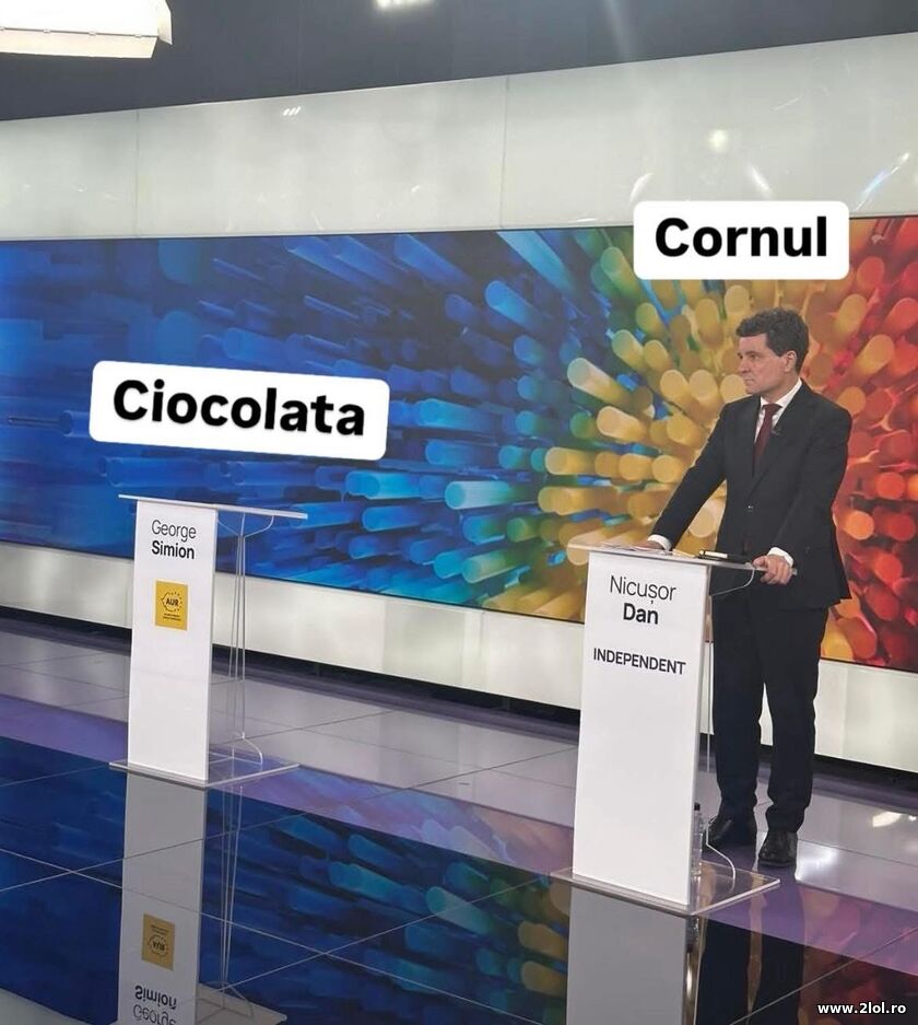 Cornul si ciocolata | poze haioase