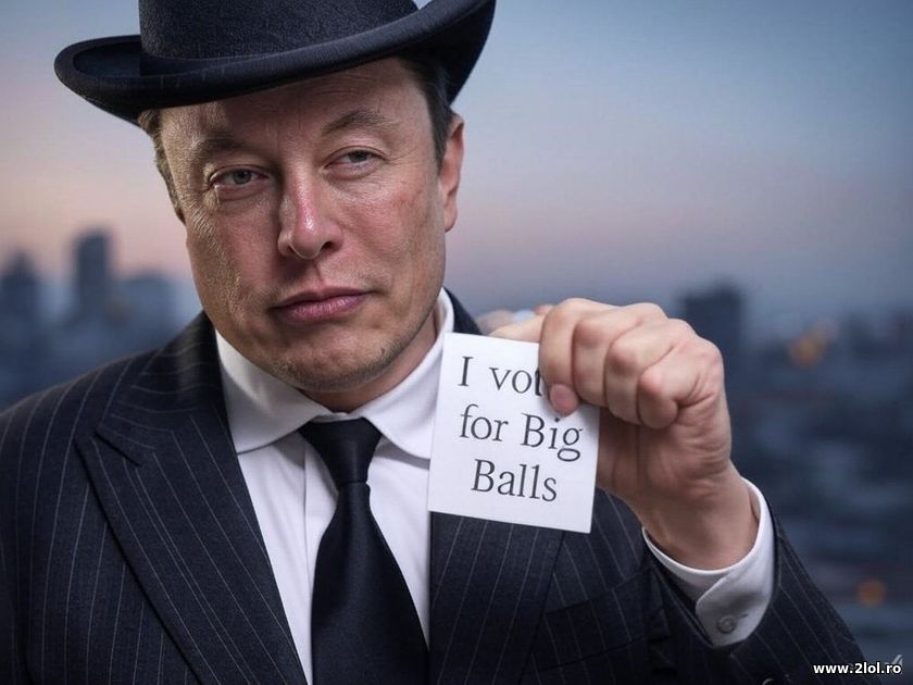 I voted for Big Balls - Elon Musk | poze haioase