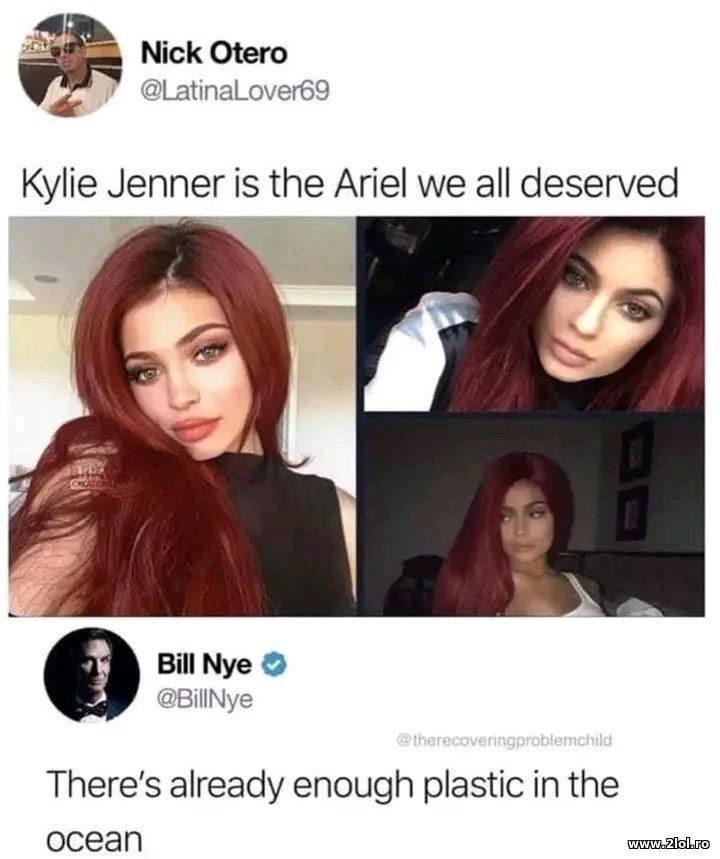 Theres already enough plastic in the ocean - Kylie | poze haioase