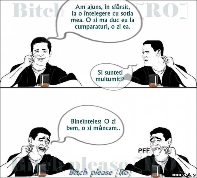 O zi mă duc eu la cumpărături, o zi soţia | poze haioase