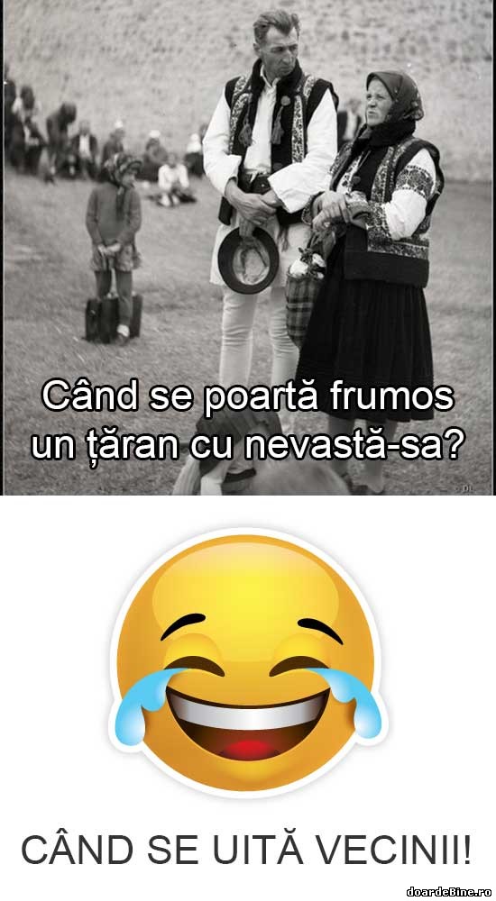 Când se poartă frumos un țăran cu nevastă-sa | poze haioase