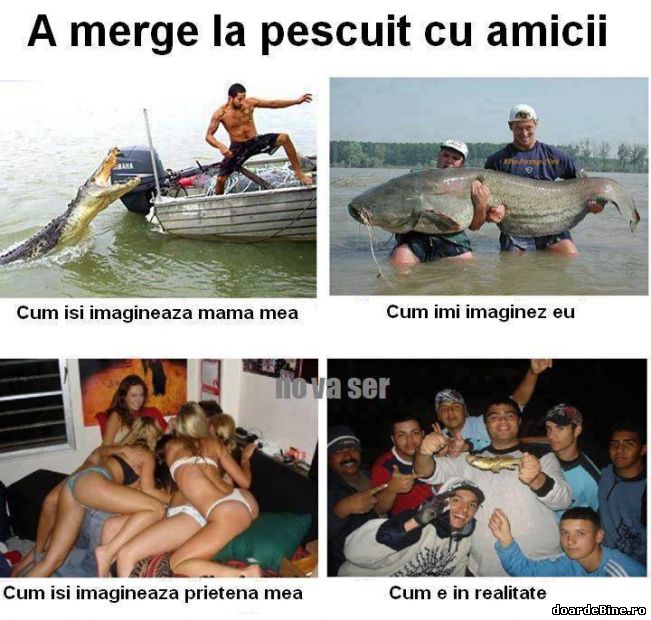 Când merg la pescuit cu amicii | poze haioase