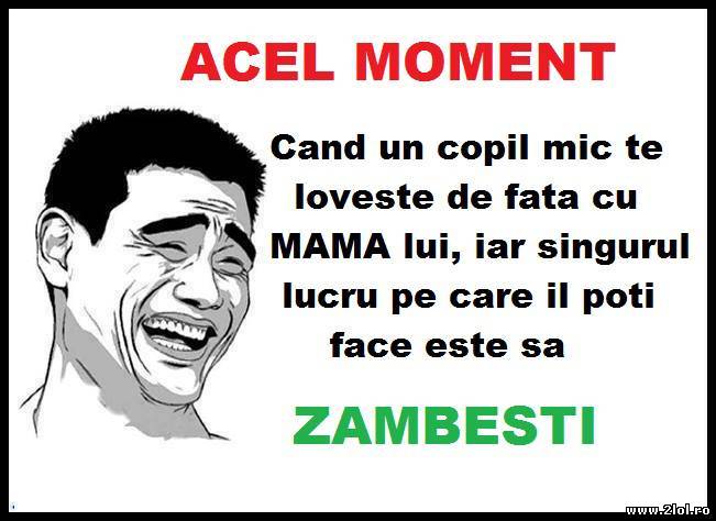 Când un copil mic te lovește de față cu maică-sa | poze haioase