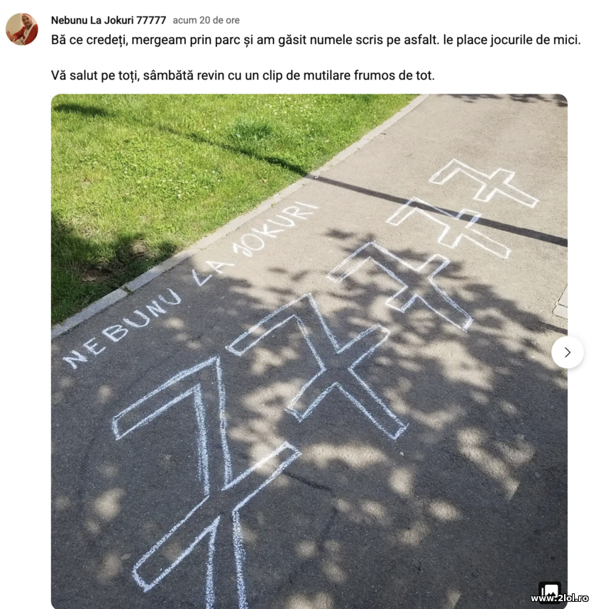 Nebunu La Jokuri 77777 in parc | poze haioase