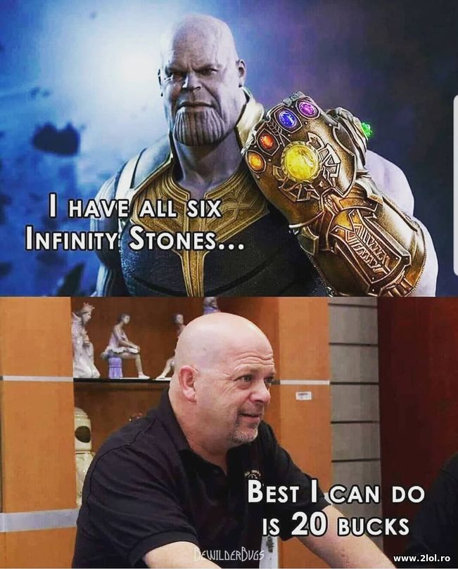 The offer Thanos got at Pawn Stars | poze haioase