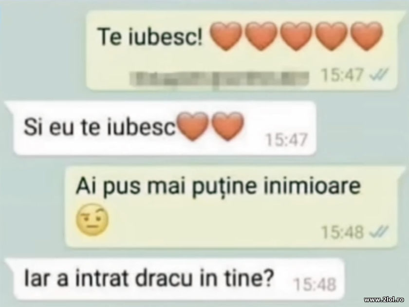 Te iubesc! Si eu te iubesc | poze haioase