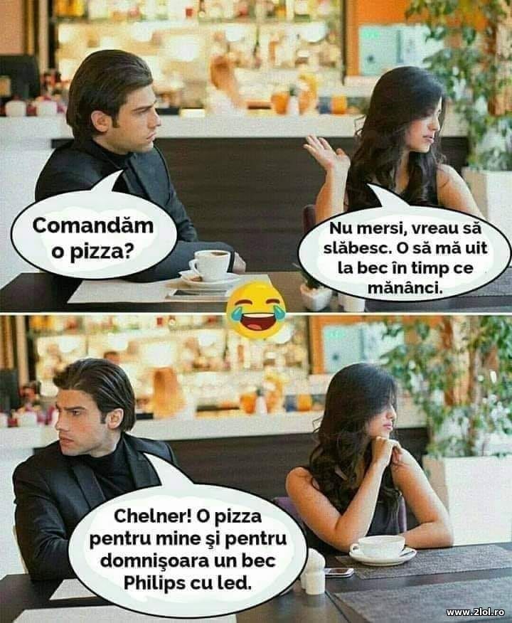Comandam o pizza? | poze haioase