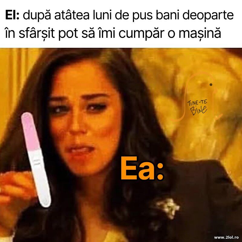 Bani deoparte | poze haioase