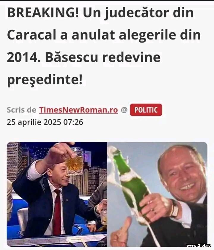 Basescu din nou presedinte | poze haioase