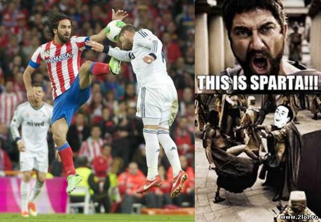 Se vede că unor fotbalişti le-a plăcut filmul 300 | poze haioase