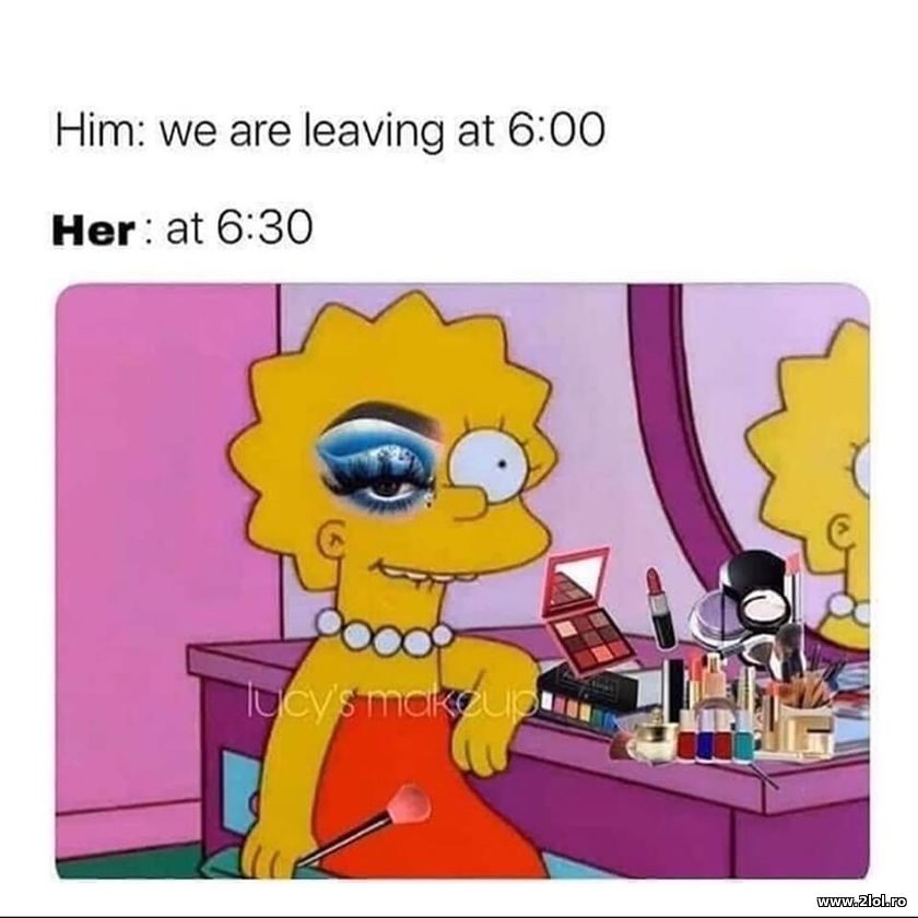 Him: we are leaving at 6:00 | poze haioase