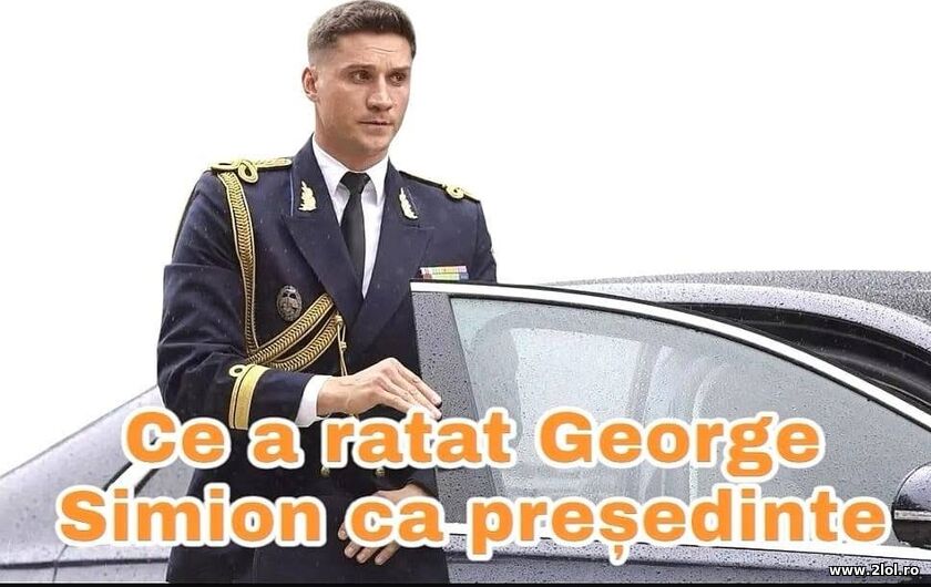 Ce a ratat George Simion ca presedinte | poze haioase