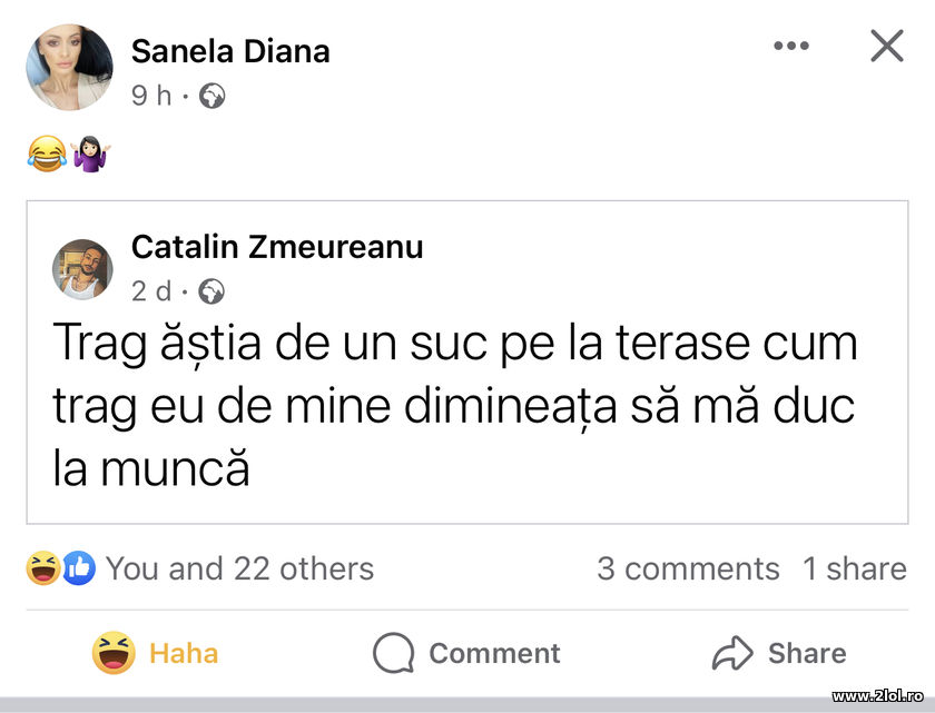 Trag astia de un suc pe la terase | poze haioase