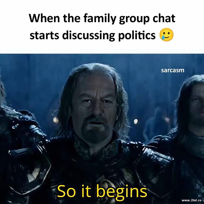 When the family group chat starts politics | poze haioase