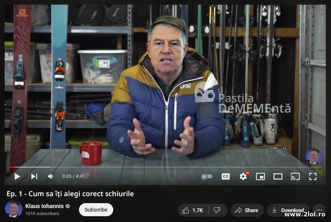 Cum sa iti alegi schiurile - Klaus Iohannis | poze haioase